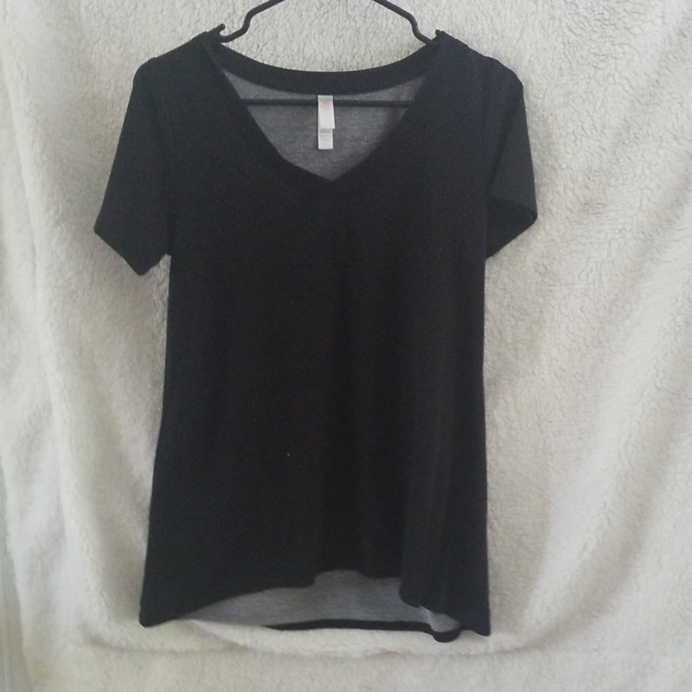 Xs Christy tee black with white dots